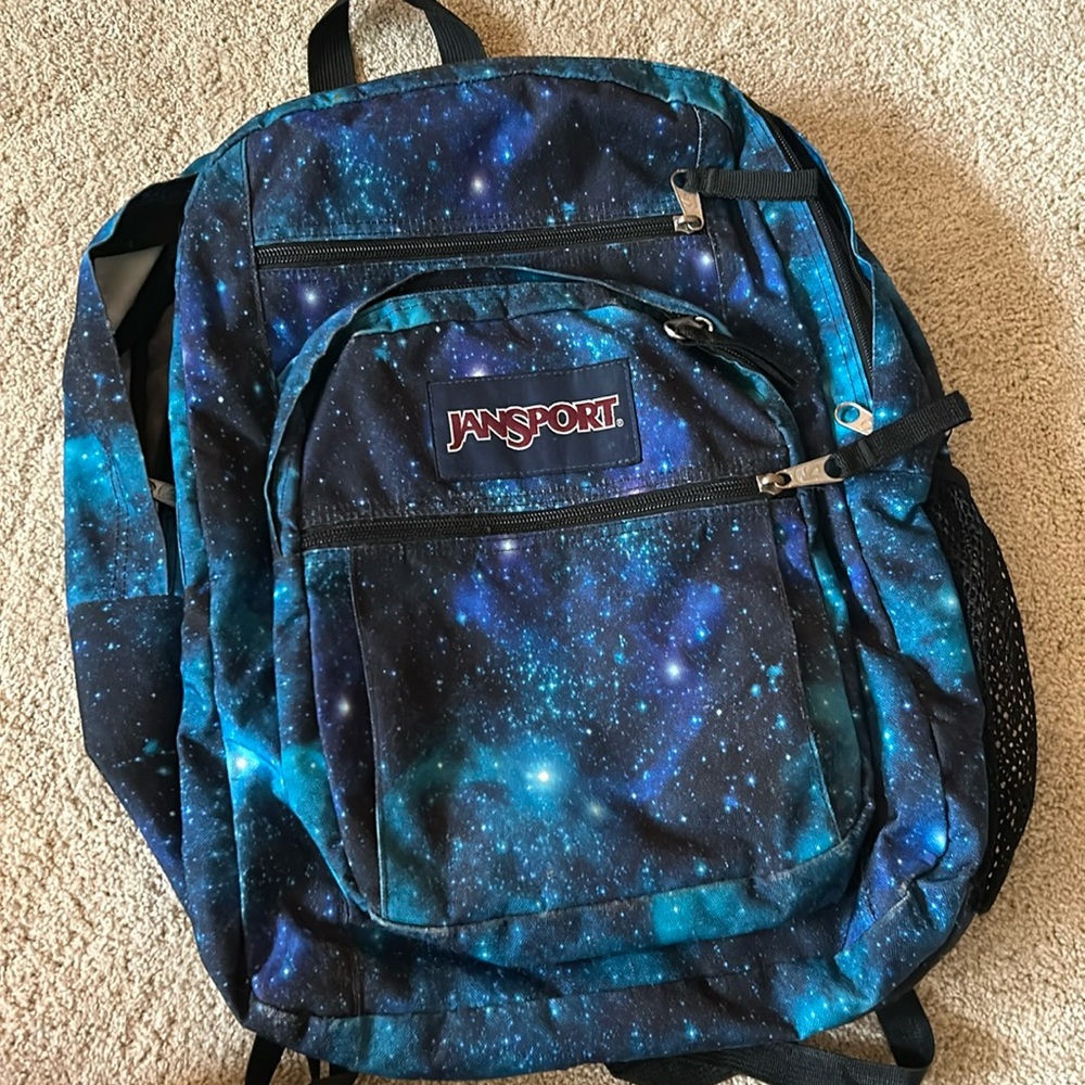 Backpack with multiple packets.